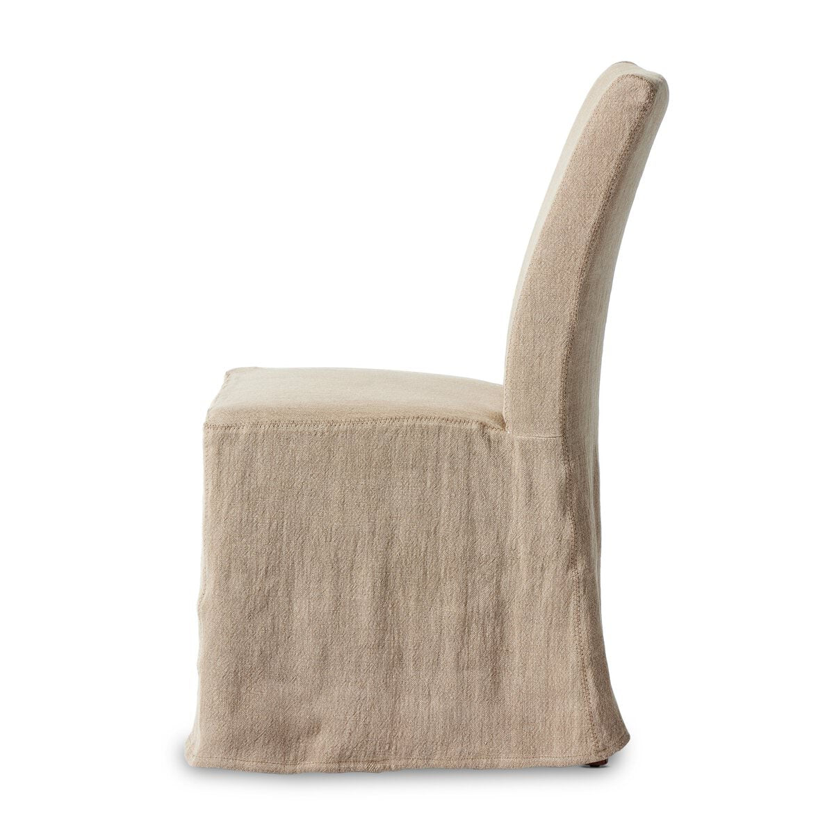 Four Hands Vista Slipcovered Dining Chair in Broadway Canvas on a white background