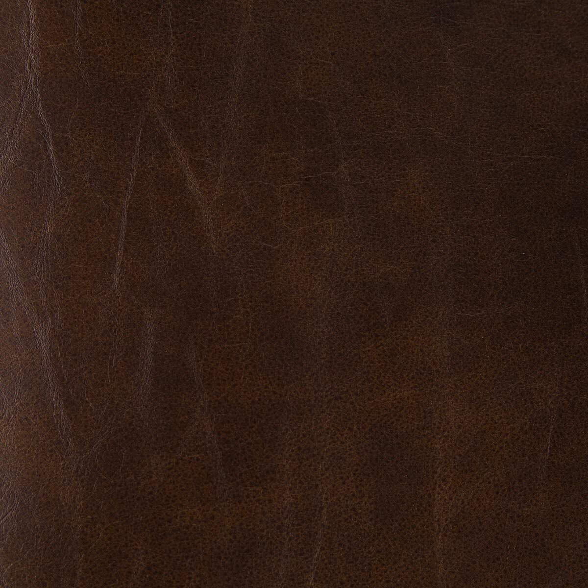 Close up of Four Hands Wharton Bar Stool in Distressed Brown  at Addison West