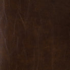 Close up of Four Hands Wharton Bar Stool in Distressed Brown  at Addison West