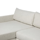 Close up of Four Hands Wickham 2-Piece Sleeper Sectional in Alameda Snow on a white background at Addison West