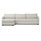 Four Hands Wickham 2-Piece Sleeper Sectional in Alameda Snow on a white background at Addison West