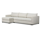 Four Hands Wickham 2-Piece Sleeper Sectional in Alameda Snow on a white background at Addison West