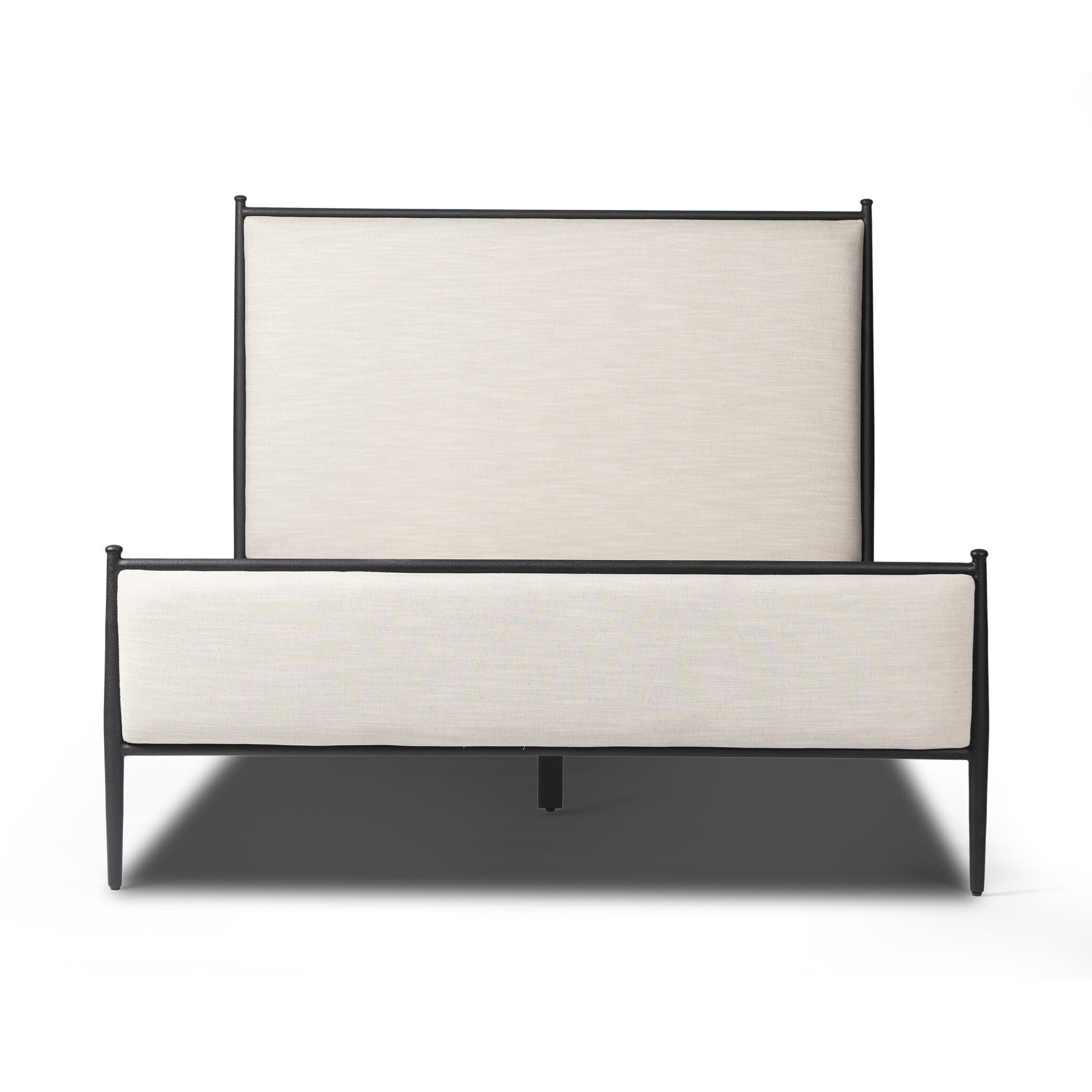 Four Hands Xander Bed in Savoy Parchment on white background at Addison West.