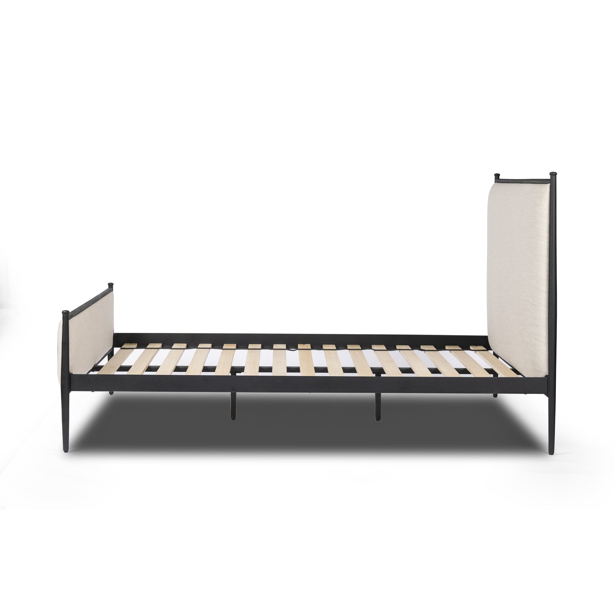 Four Hands Xander Bed in Savoy Parchment on white background at Addison West.