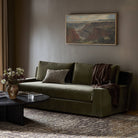 Four Hands Yelena Sofa in Surrey Olive in a living room at Addison West