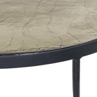 Close up of Four Hands Yoko Grand Coffee Table in Clear Cast Glass on a white background at Addison West