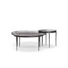 Four Hands Yoko Nesting Tables in Clear Glass, Set Of 3 on white background at Addison West.