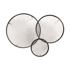 Four Hands Yoko Nesting Tables in Clear Glass, Set Of 3 on white background at Addison West.