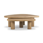 Four Hands Zion Nesting Coffee Tables in Natural Oak on white background at Addison West.