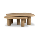 Four Hands Zion Nesting Coffee Tables in Natural Oak on white background at Addison West.