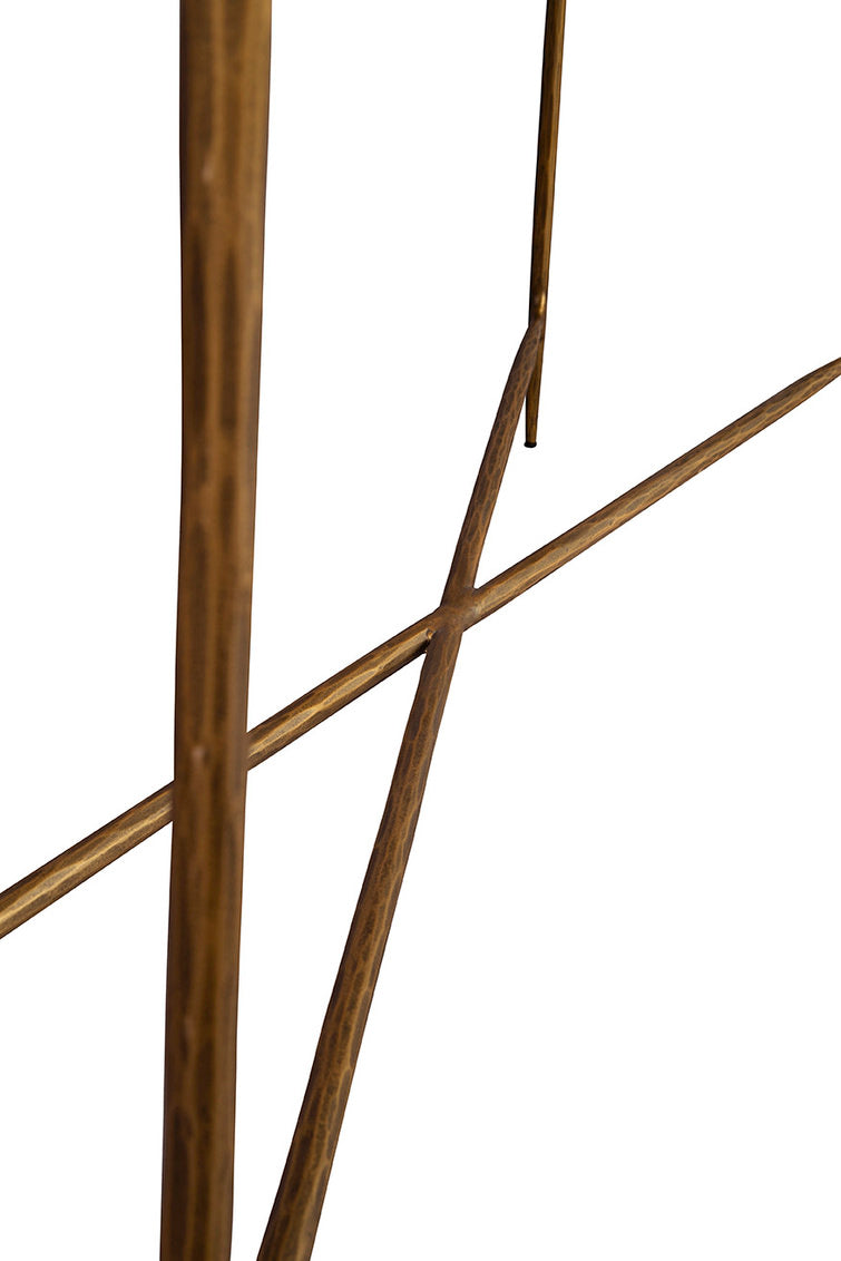 Close up of Furniture Classics Bronson Marble Console Table on a white background at Addison West