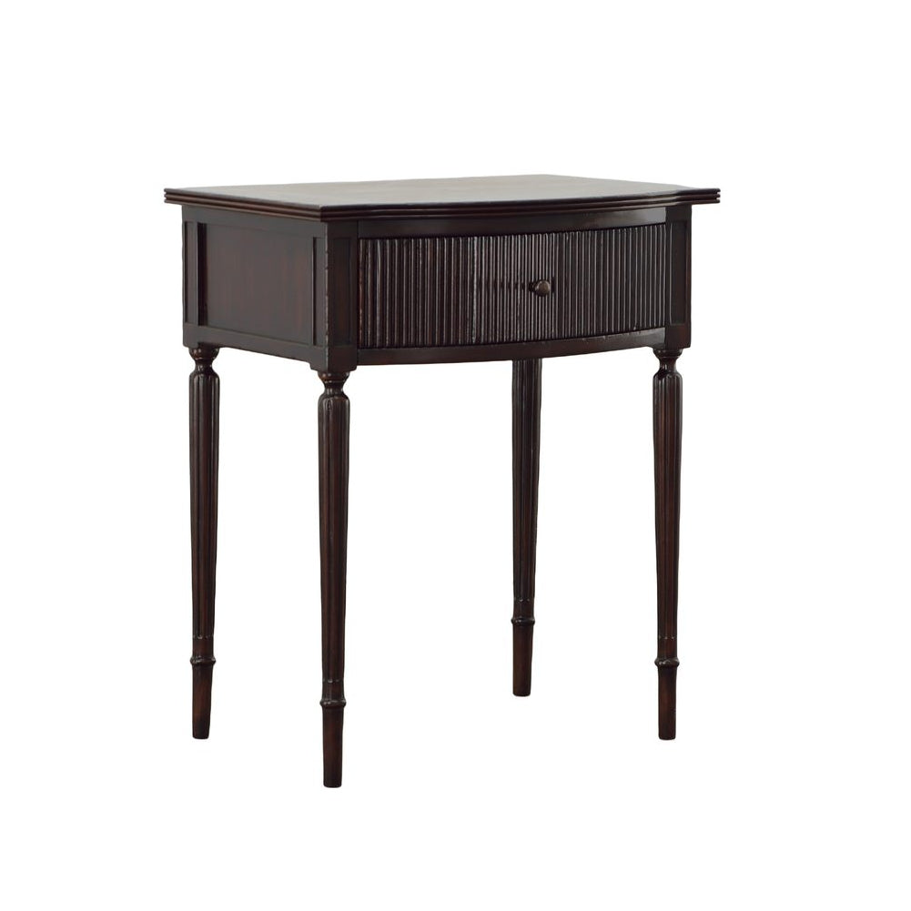 Furniture Classics Magdalin Side Table in Dark Wash on a white background at Addison West