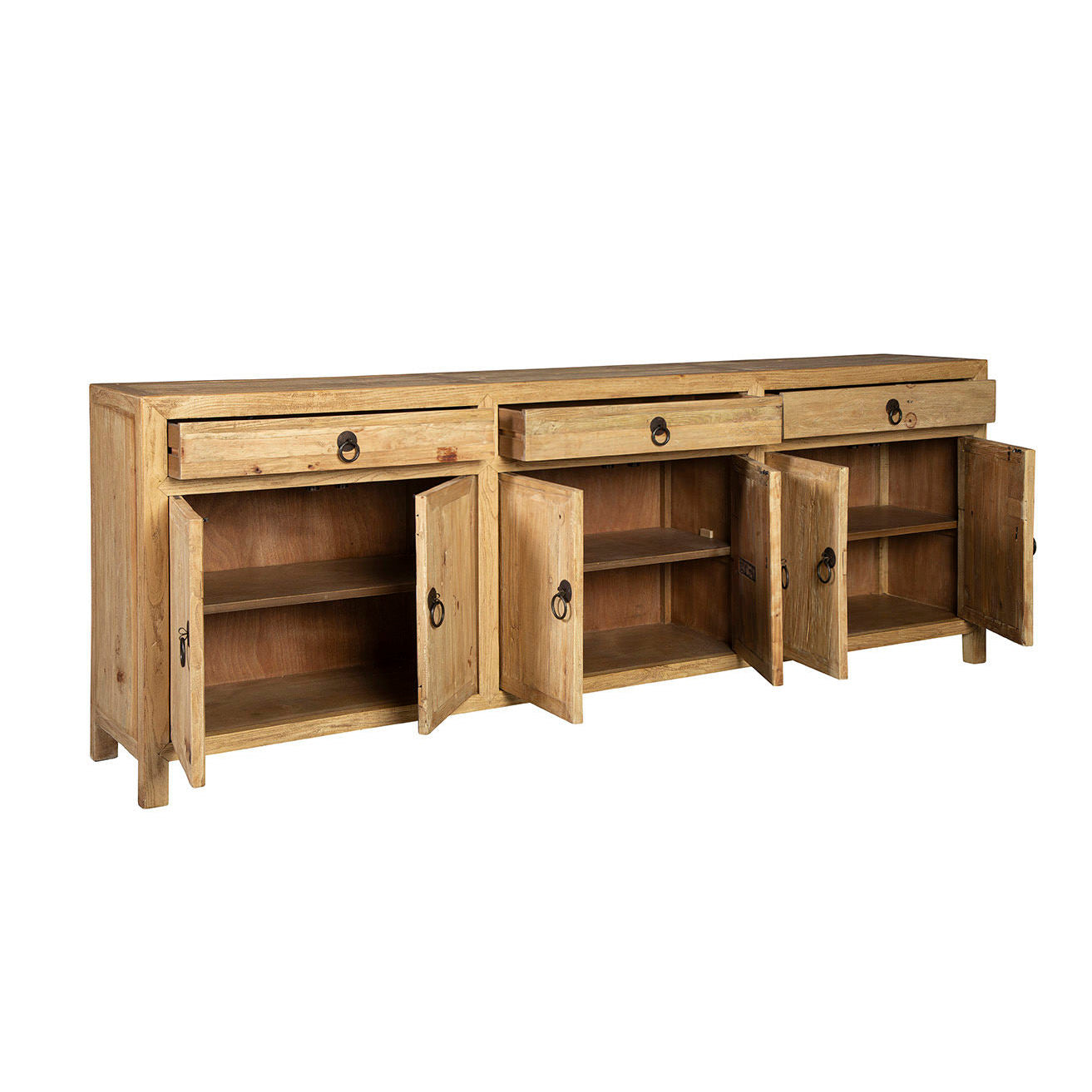 Furniture Classics Large Old Elm Sideboard on a white background at Addison West