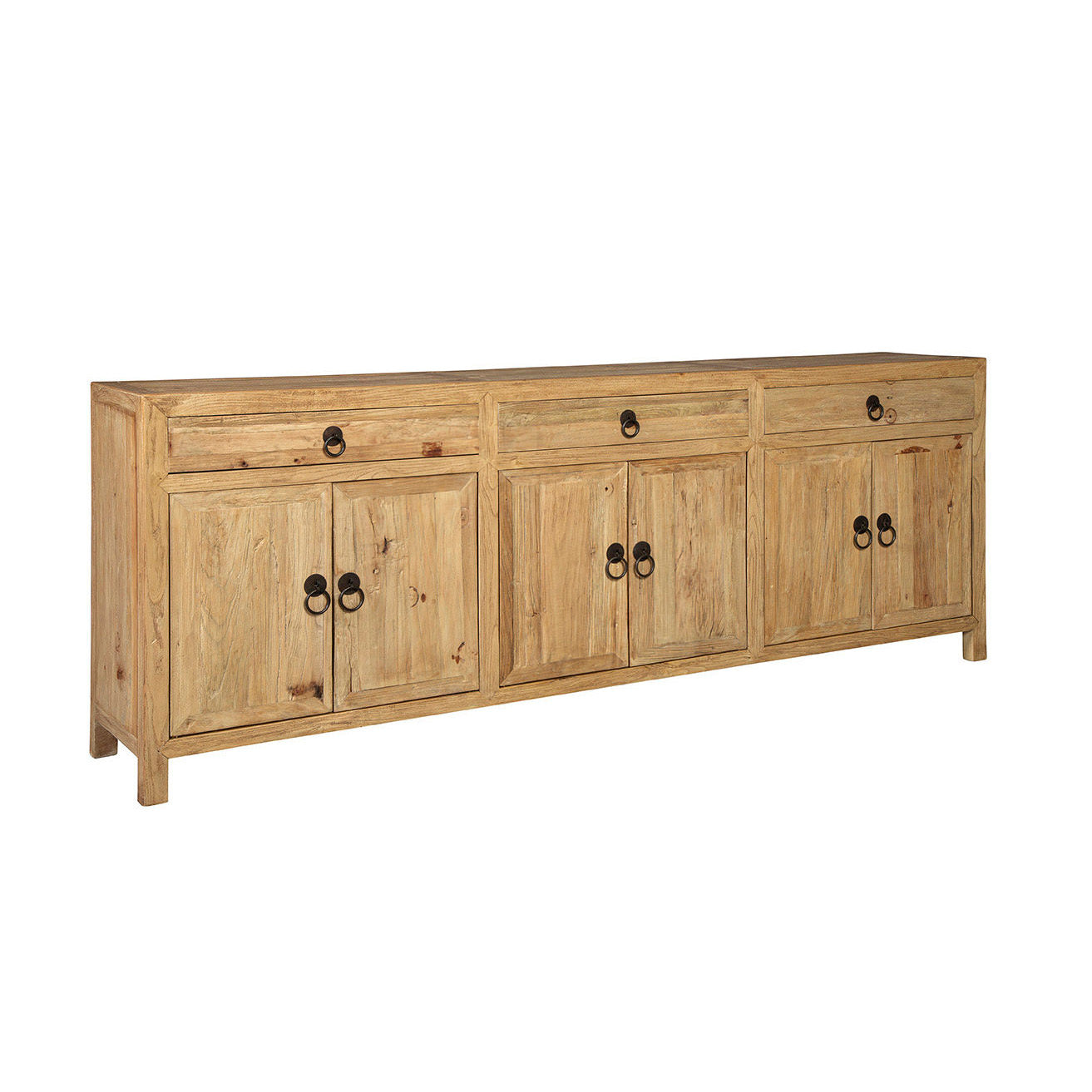 Furniture Classics Large Old Elm Sideboard on a white background at Addison West