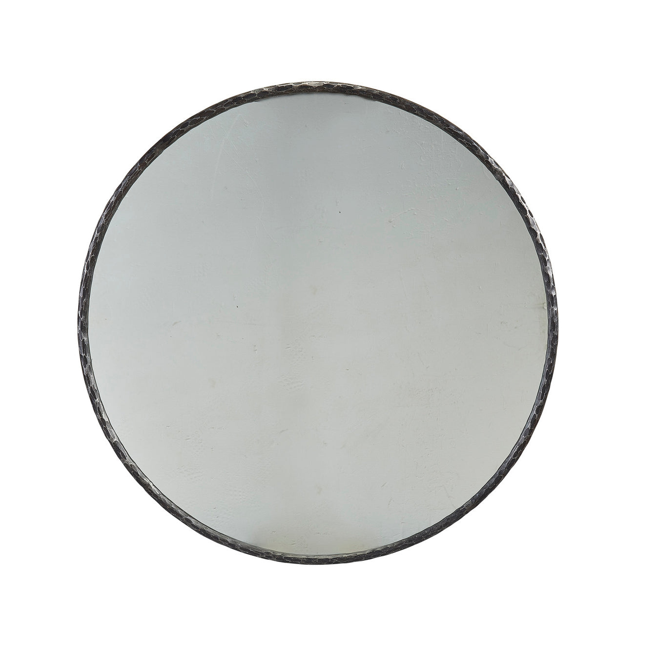 Furniture Classics Metal Edge Round Mirror on a white background at Addison West