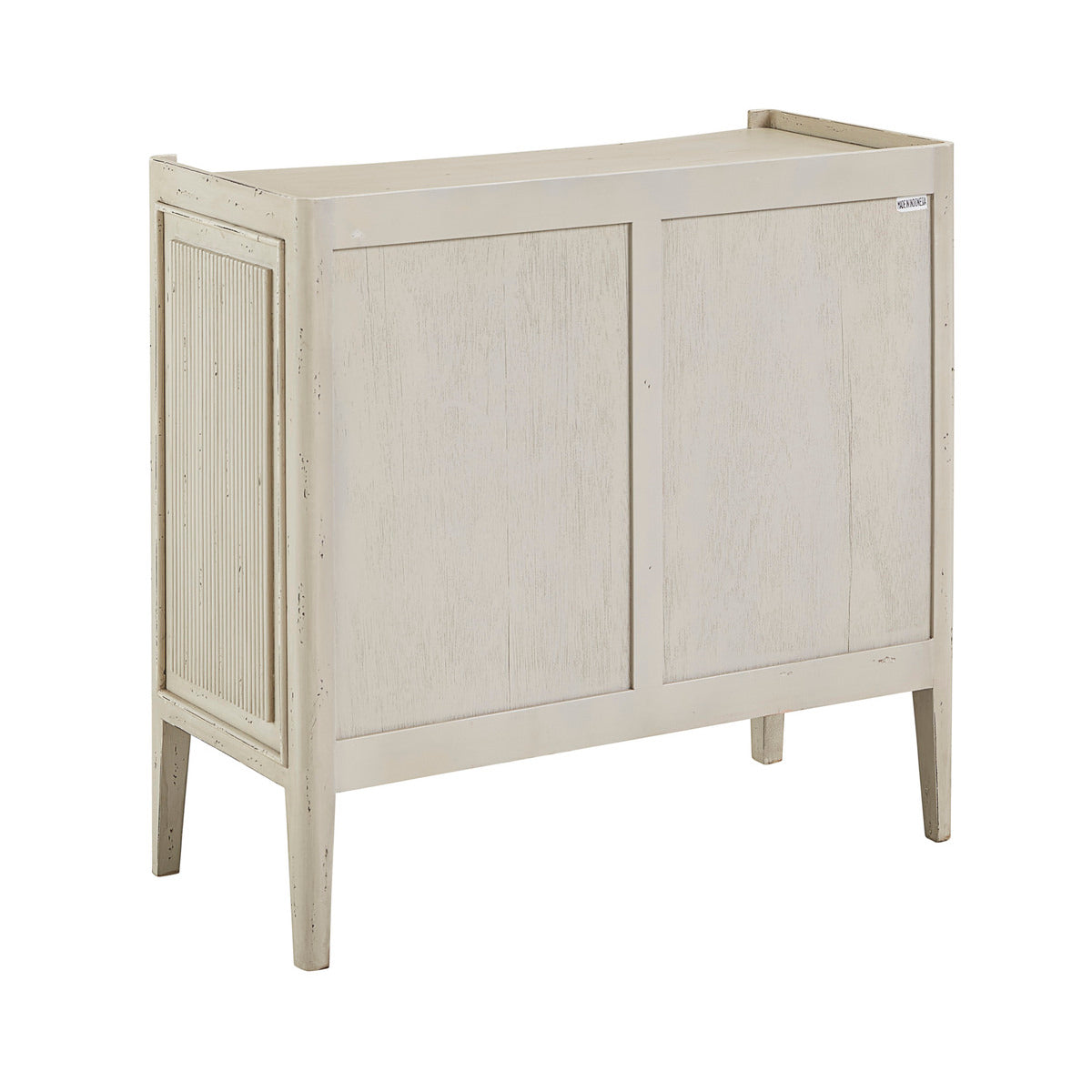 Back of Furniture Classics Reeded Chest of Drawers on a white background at Addison West