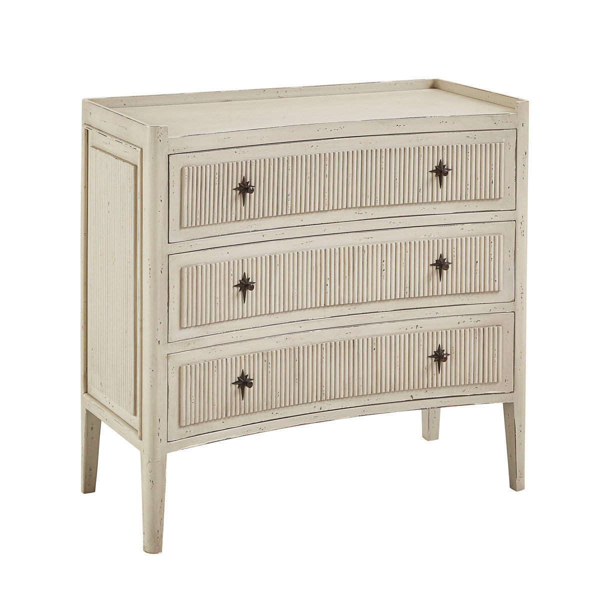 Furniture Classics Reeded Chest of Drawers on a white background at Addison West