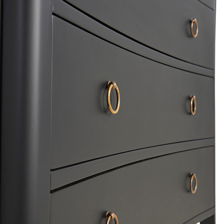 Close up of Furniture Classics Tiffany Three Drawer Chest on a white background at Addison West
