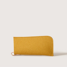 Graf Lantz Felt Glasses Sleeve in Dijon on a white background at Addison West