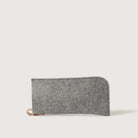 Graf Lantz Felt Glasses Sleeve in Granite on a white background at Addison West