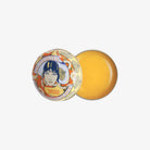 Gal Collection lip balm tin with a decorative lid featuring an illustration of a woman on a white background