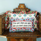 Get What You Get Needlepoint Pillow - Addison West 