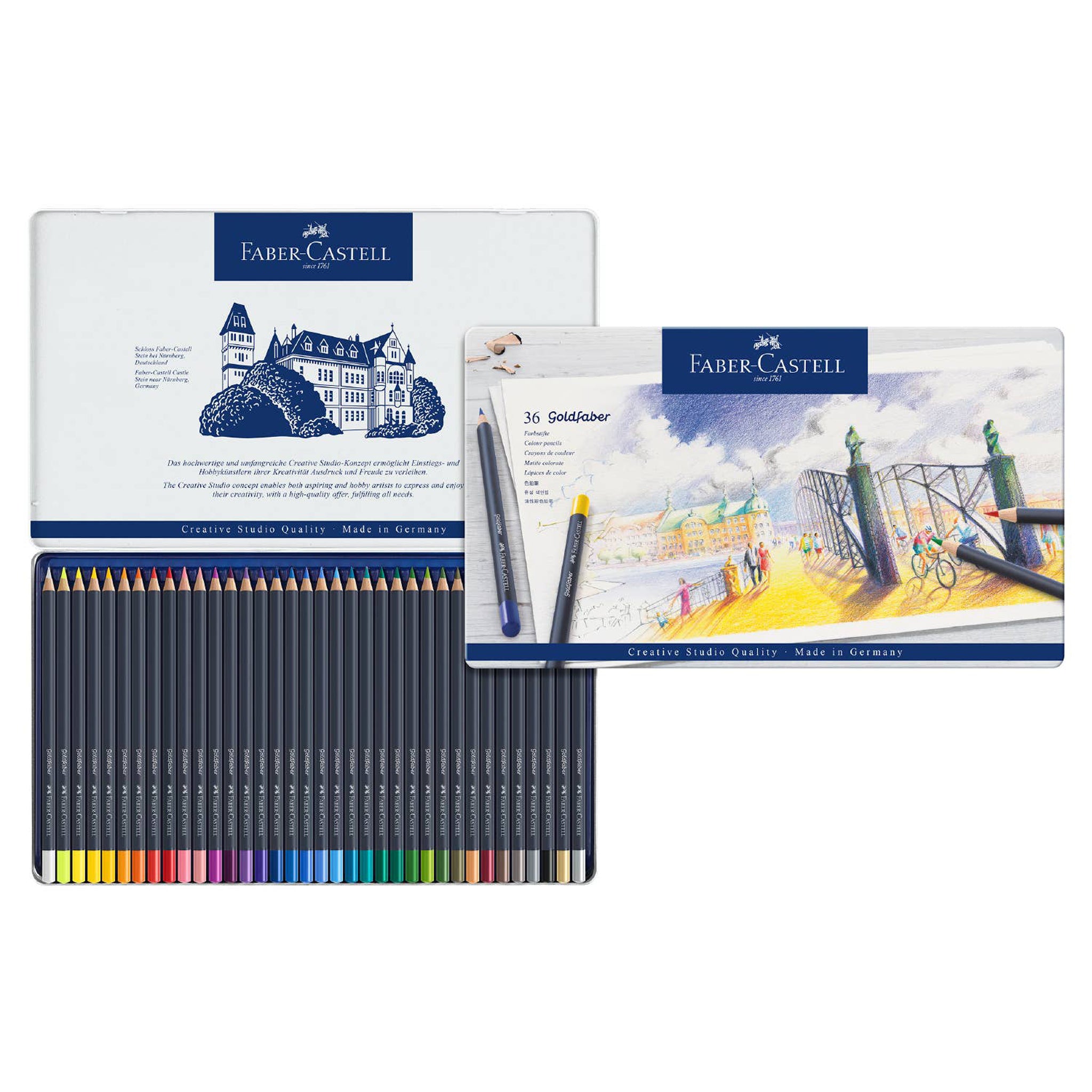 Goldfaber Color Pencils, Set of 36 on a white background at Addison West