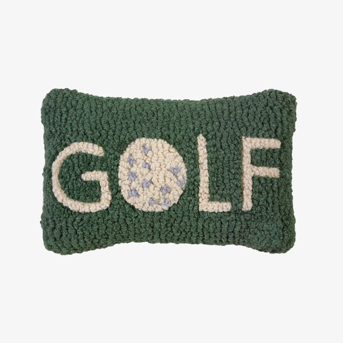 Golf Hand Hooked Throw Pillow Addison West