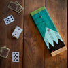 Sanborn Canoe Gooseberry Cribbage Board on a wood table