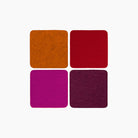 Graf Lantz Square Coaster Set in Bordeaux - Addison West 