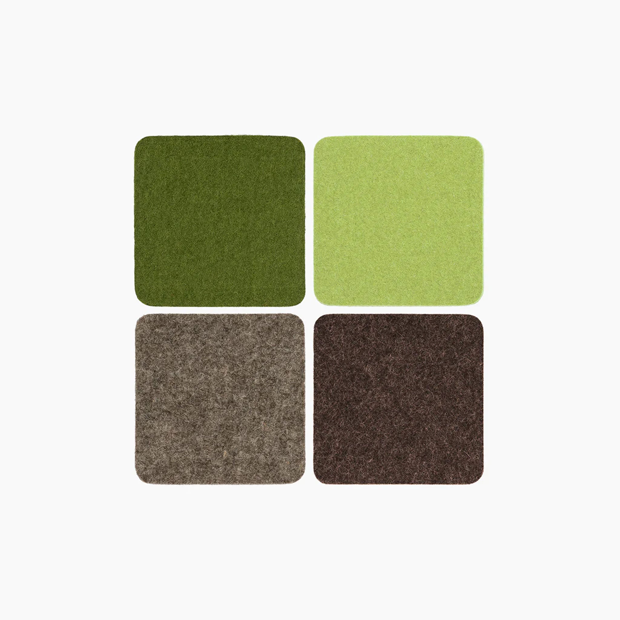 Graf Lantz Square Coaster Set in Forest - Addison West 