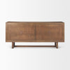 Grier Medium Brown Solid Wood with Cane Sideboard on a white background