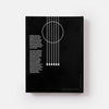 Black and white Front cover of book: Guitar: The Shape of Sound on a white background