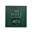100 Hikes Of A Lifetime Leather Bound Edition on white background at Addison West.