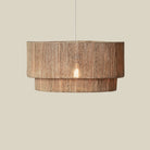 Cocktail 2 Tier Jute Pendant on a beige background at Addison West