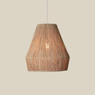 Collins Jute Pendant on a beige background at Addison West