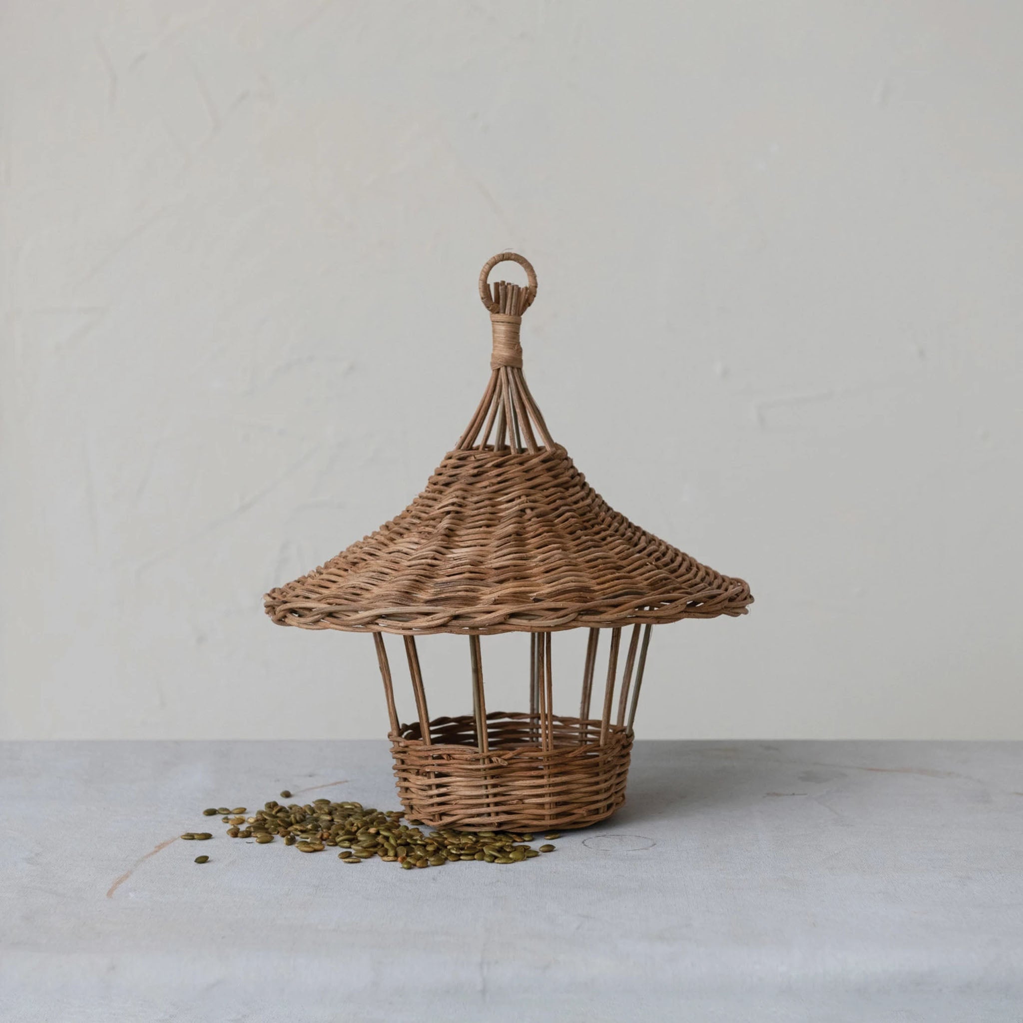 Hand-Woven Wicker Birdhouse - Addison West 