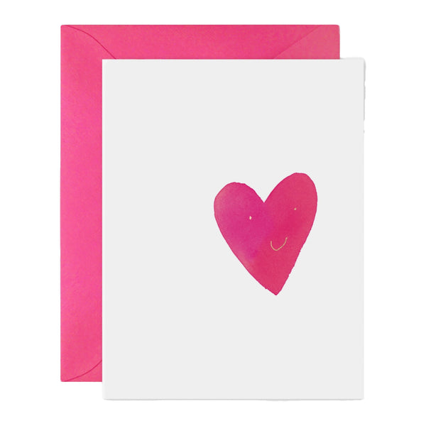 E frances Happy Heart Greeting Card on a white background