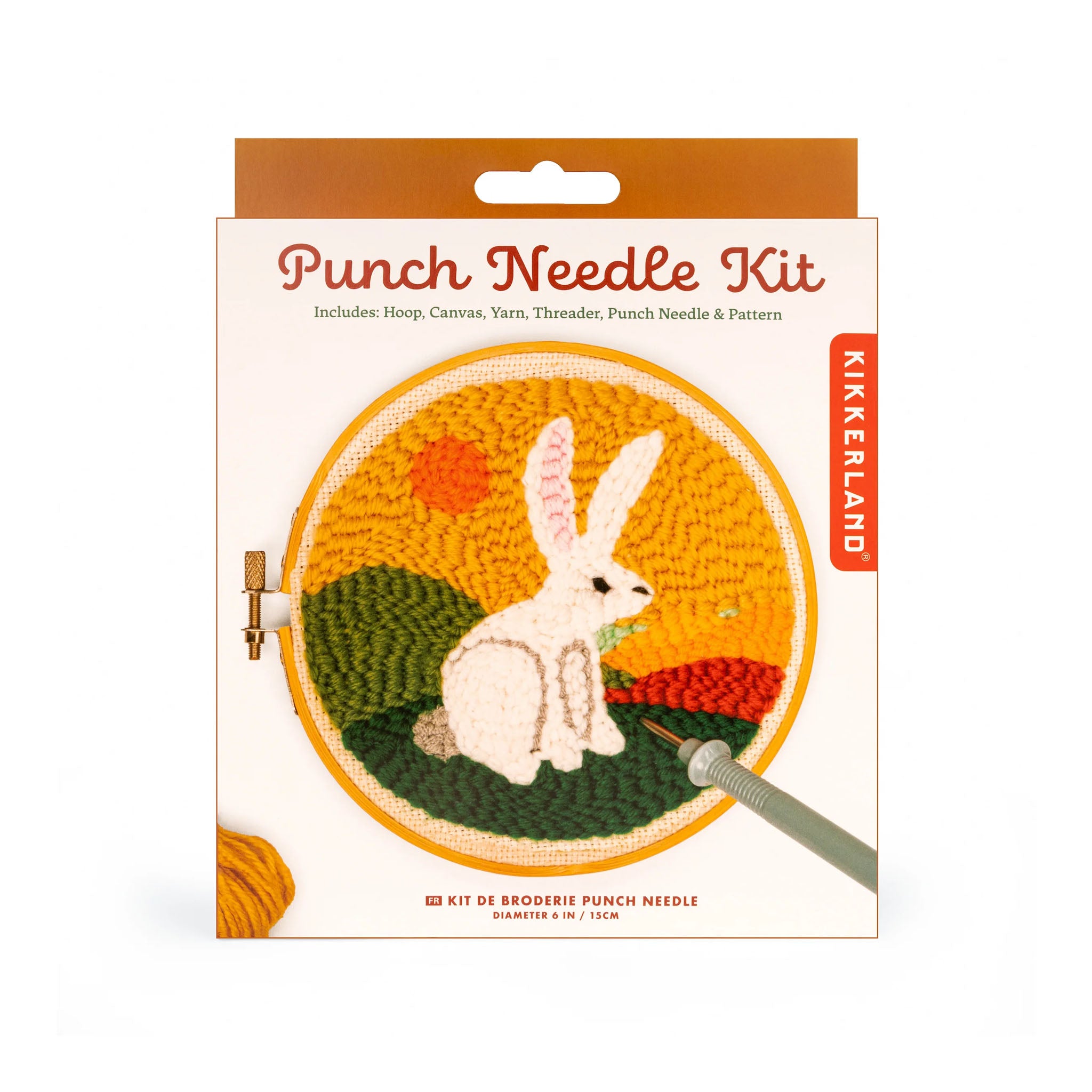 Hare Punch Needle Kit on a white background at Addison West