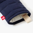 Hedley & Bennett Blueberry Blue Oven Mitts on plain background at Addison West.