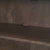 Close up of Heera Dark Brown Diamond Motif with Shelf Sideboard 