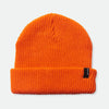 Brixton Heist Beanie in orange on a white background