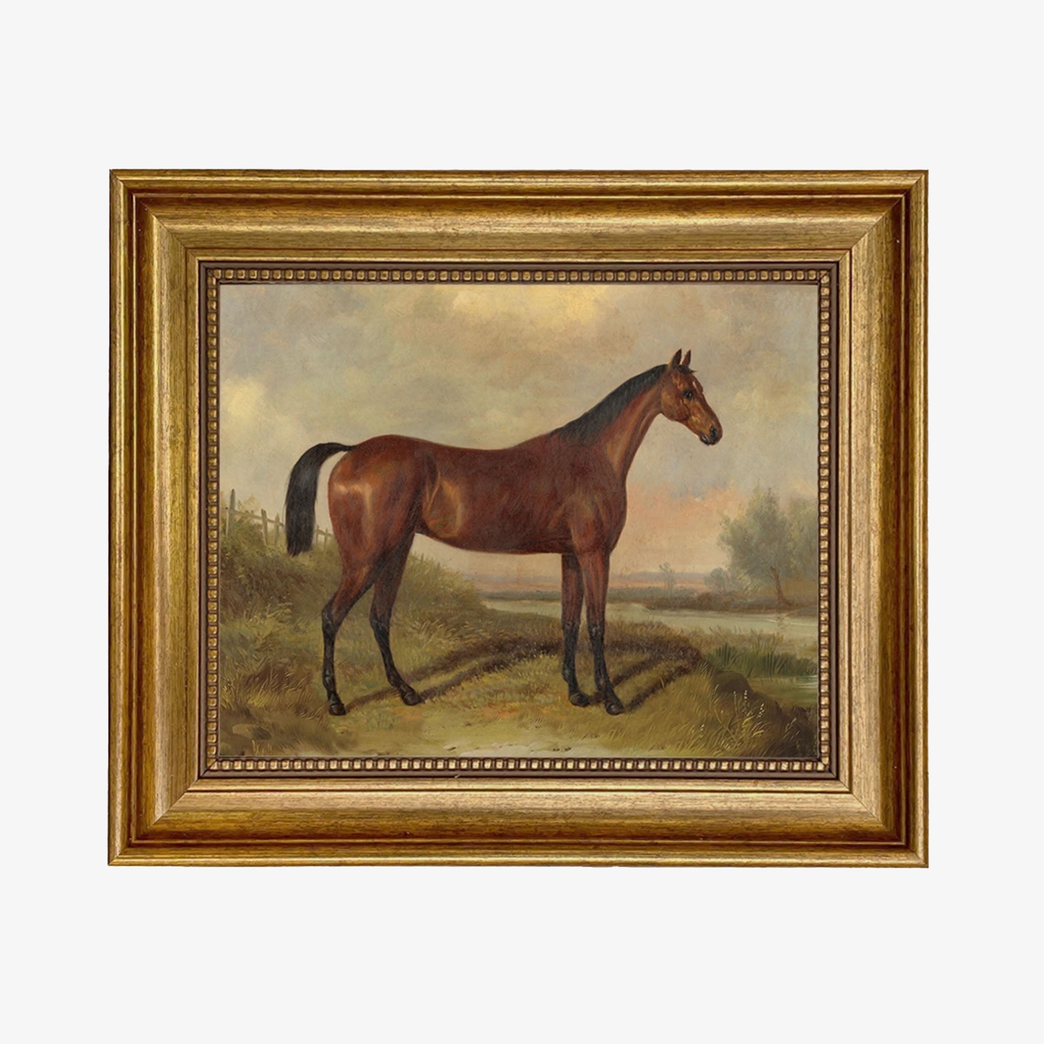 Hunter in A Landscape Oil Painting - Addison West 