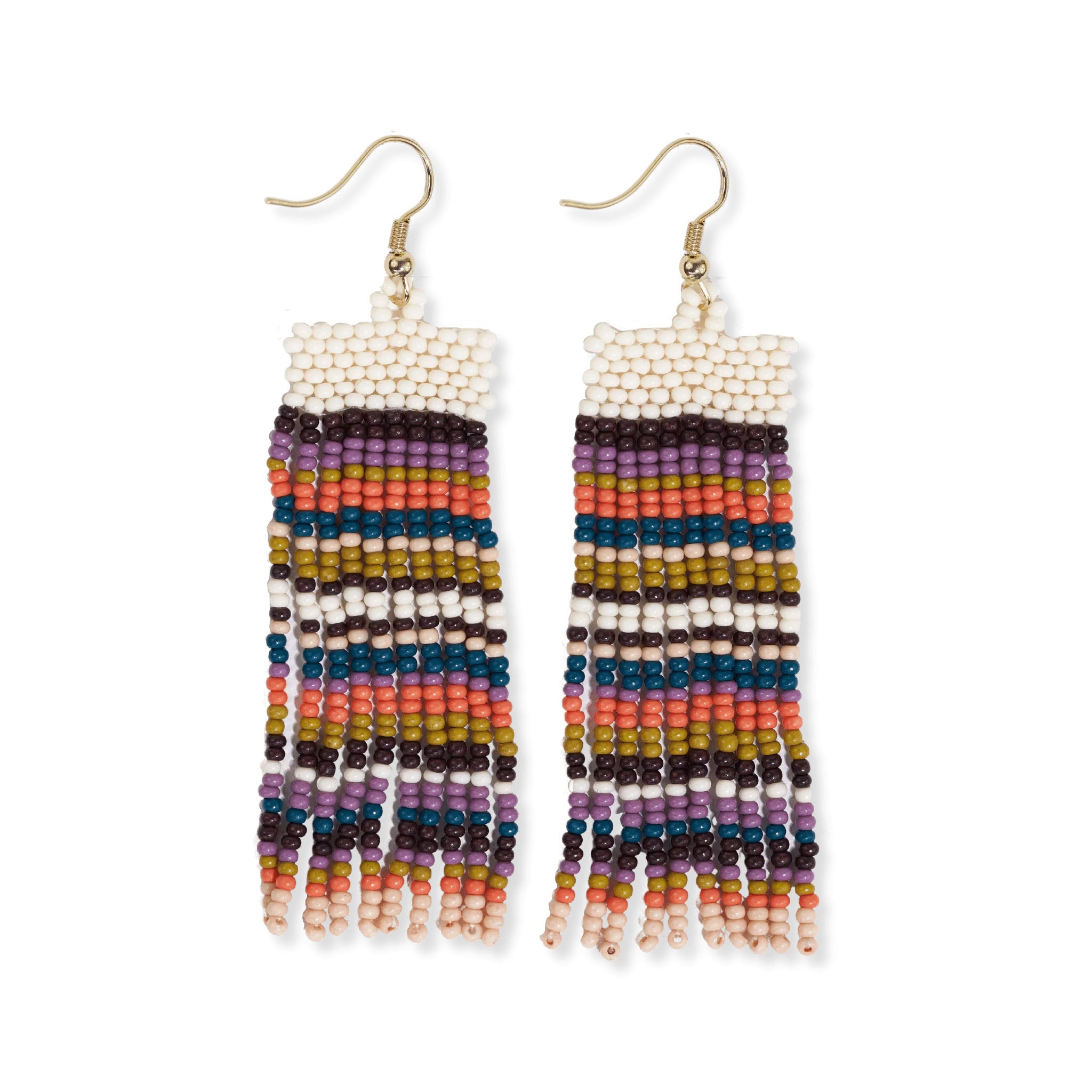 Ink and Alloy Adaline Earrings in Citron + Coral - Addison West 