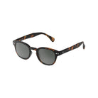 Izipizi #C Tortoise Sunglasses on a white background at Addison West