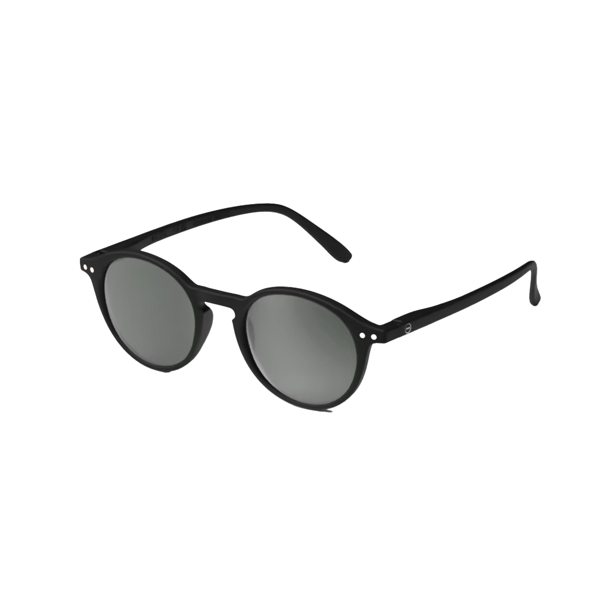 Izipizi #D Black Sunglasses on a white background at Addison West