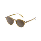 Izipizi #D Golden Green Sunglasses on a white background at Addison West