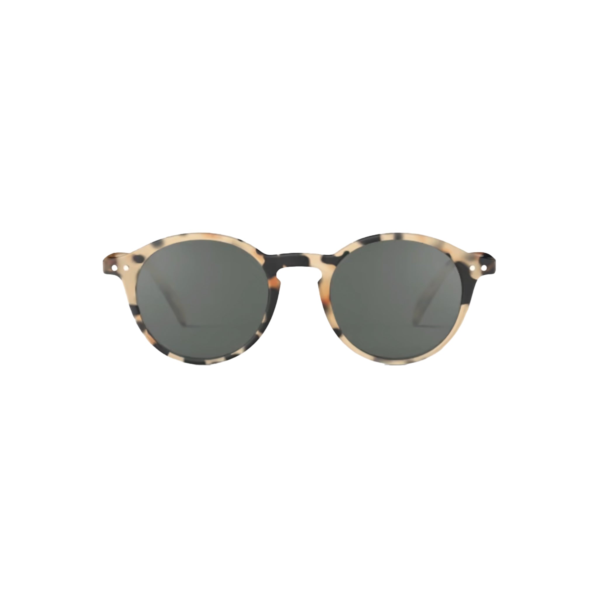 Izipizi #D Light Tortoise Sunglasses on a white background at Addison West