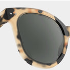 Izipizi #N Light Tortoise Sunglasses on a white background at Addison West