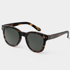 Izipizi #N Tortoise Sunglasses on a white background at Addison West